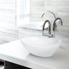 Miligore 16" x 13" Oval White Ceramic Above Counter Bathroom Vessel Sink - 4 of 4