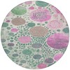 Green Pink And Mauve Geometric Washable Indoor Outdoor Area Rug - 4 of 4