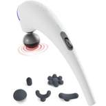 Zyllion ZMA-27 Cordless Rechargeable Handheld Massager with Heat - White