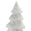 Northlight Faux Fur Birch Tree Christmas Decoration - 17.25" - White - 4 of 4