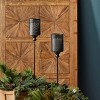 Black Metal Candle Holder Garden Stakes – 40" Tall Set of 4 by Melrose - 4 of 4
