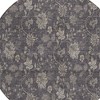 Taupe And Beige Floral Washable Indoor Outdoor Area Rug - 4 of 4