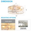 Airsurfer 16.5-Inch Gold/White Flush Ceiling Fans with Remote - 3 of 4