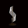 18.75" Dinamo Modern Wave Swirl Acrylic LED Table Lamp Brushed Gold - Ore International - 4 of 4