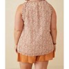 Women's Ruffle Detail Ditsy Tank - Plus - Hayden LA - 2 of 4
