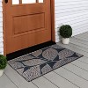 A1HC Copper Leaves Welcome Door Mat 18"x30" Outdoor Rubber Entrance Mat with Non-Slip Backing - 2 of 4