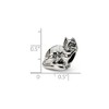 Black Bow Jewelry Sterling Silver Ragdoll Cat Bead Charm - 3 of 4
