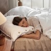 3 Pieces Linen Soft & Cozy Duvet Cover Linen Cotton Blend Bedding Set Tropical Plants Beige Color Cooling Bedding - 2 of 4