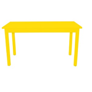 HomeRoots 48" Yellow Solid Wood Dining Table - 1 of 4