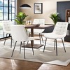 CENGHU Velvet Dining Chairs Set of 2, Modern Dining Room Chairs with Metal Legs, Upholstered Dining Chair for Kitchen, Living, Dining Room - 3 of 4