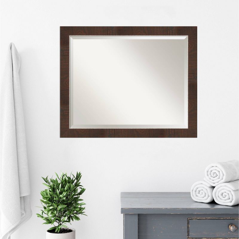 Wildwood Framed Bathroom Vanity Wall Mirror Brown - Amanti Art, 5 of 9