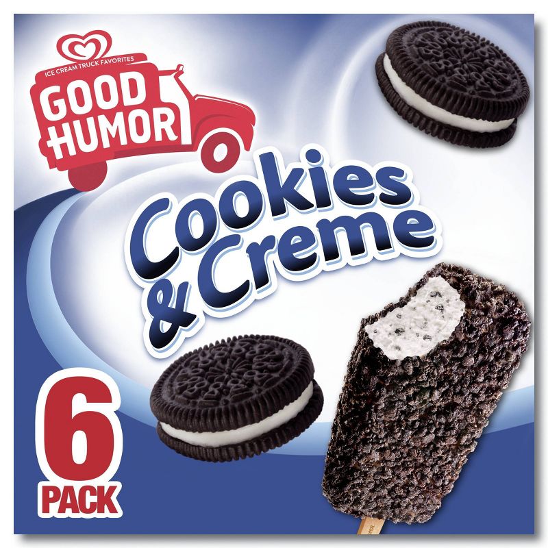 Good Humor Cookies &#38; Cr&#232;me Frozen Dessert Bars - 16.5oz/6ct, 3 of 9