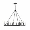 Barclay 12-Light Matte Black Chandelier - Elegant Square Design for Dining Room & Foyer - 4 of 4