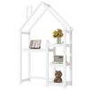 VYNXARIA White Wooden Writing Desk in the Shape of a House, Matching Bookshelf, Toy Storage Cabinet & Decorative Bookcase - 2 of 4