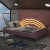 Twin/Full Size Upholstered Daybed with Lights, Pink-ModernLuxe - 2 of 4