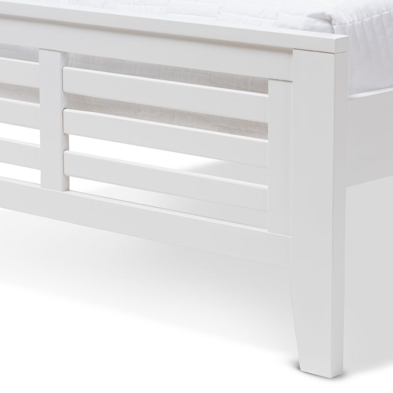 Sedona Modern Classic Mission Style Finished Wood Platform Bed - Twin - Baxton Studio, 6 of 10