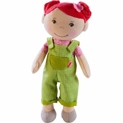 HABA Snug Up Dorothea - 10" Soft Doll with Fuzzy Red Hair and Embroidered Face