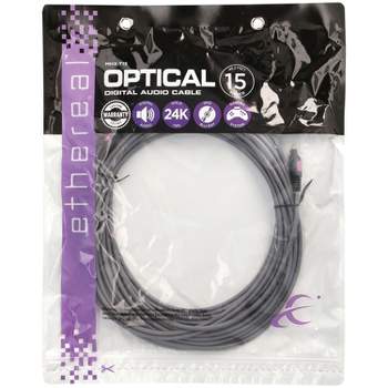 Ethereal® MHX Series TOSLINK® Digital Optical Audio Cable, 49.2 Ft.