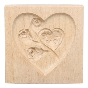 Unique Bargains Wooden 3D Carved Non-stick Vintage Baking Cookie Biscuit Mould - 1 of 4