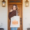 City Creek Prints Hello Pumpkin Sparkles Canvas Tote Bag - 15x16 - Natural - 2 of 2