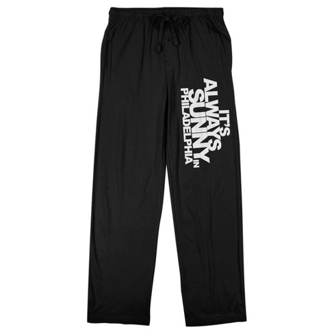 It s Always Sunny in Philadelphia Logo Men s Black Sleep Pants S