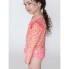 RuffleButts Toddler Girls UPF50+ Skirted Flutter Long Sleeve Rash Guard Bikini - 4 of 4
