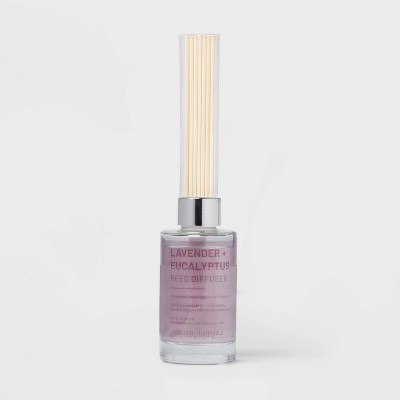 100ml Glass Reed Diffuser Lavender Eucalyptus Threshold Aromatherapy No Battery Needed 8.5 Height Target