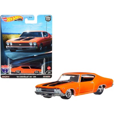 1969 Chevrolet Chevelle SS 396 Orange with Black Stripes 