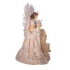 Kurt Adler 16-Inch Fiber Optic LED Gold and White Angel Tree Topper - 3 of 4