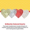 School Smart Paper Die-Cut Heart Lace Doily, 4 Inches, Assorted Color, Pack of 100 - 4 of 4