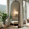 MAYEERTY Full-Length Mirror Wooden Right Angle Arch Gold 67x23x1in with Stand - 2 of 4