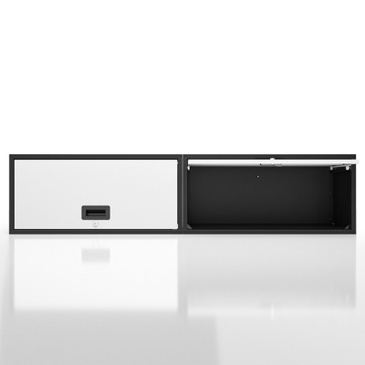 TinyHomie Wall-mounted Metal Garage Cabinet with Doors, Floating Tool Cabinet for Kitchen, Basement, Warehouse