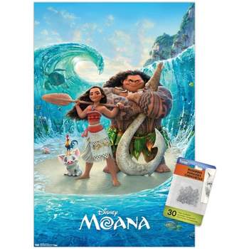 Trends International Disney Lilo and Stitch - Sitting Wall Poster, 14.72 x  22.37, White Framed Version