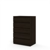 Wood Scottsdale 5 Drawer Chest in Coffee Brown-Tvilum - 4 of 4