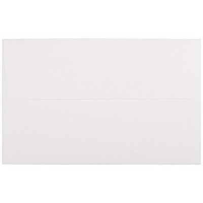 JAM Paper A10 Strathmore Invitation Envelopes 6 x 9.5 Bright White Laid 88154I