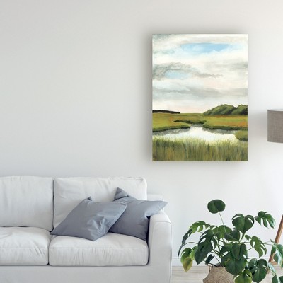 Naomi McCavitt Marsh Landscape Watercolor Canvas Print, 24x32