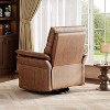 Power Recliner Chair with USB, Chenille Swivel Rocker Glider, Double-Layer Armrests, High Back, 350lb Capacity, for Living Room & Nursery - 2 of 4