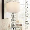 Aortzio Set of 2 Modern Glass Table Lamps,Bedside Lamp with 2USB,3-Color Temperature - 3 of 4