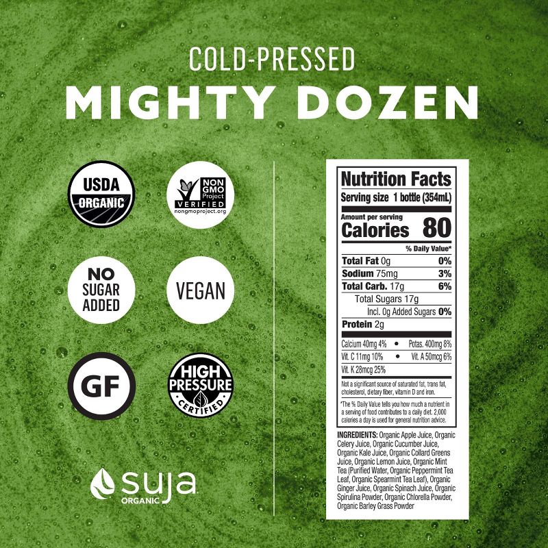 Suja Organic Vegan Mighty Dozen 12oz, 3 of 15