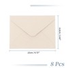 Unique Bargains Invitation Envelopes for Greeting Cards Wedding Birthday Christmas Small Linen Texture 10 Pcs - 2 of 4
