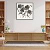 30" x 30" Floral Simplicity I Cream by Danhui Nai Framed Canvas Wall Art Print - Amanti Art: Botanical Lithograph, Modern Decor - 4 of 4