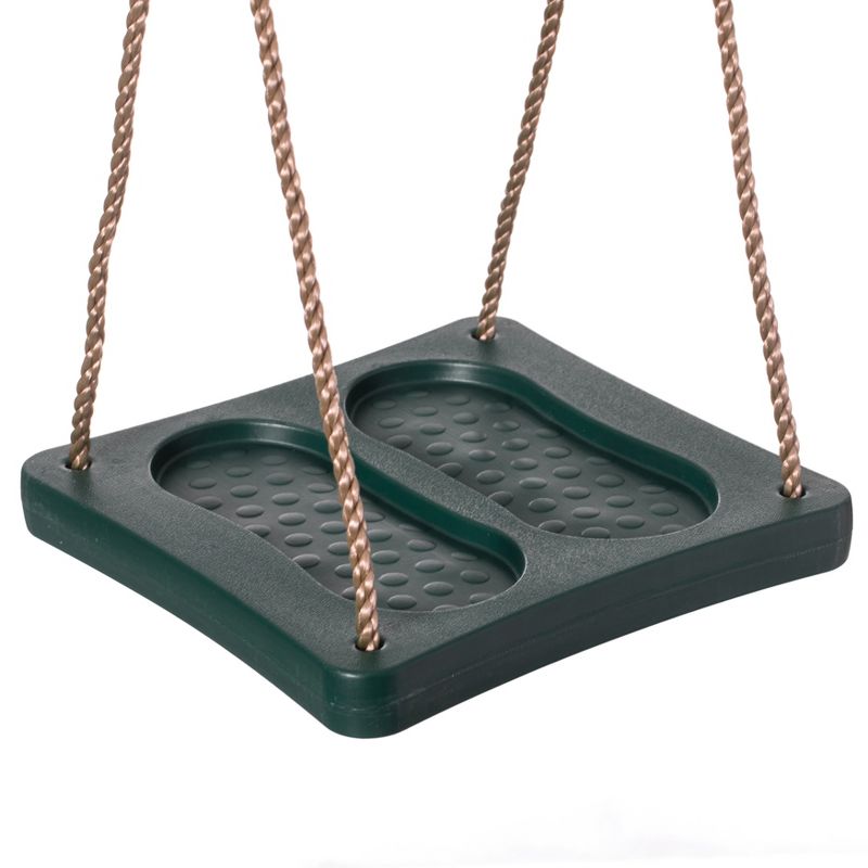 PLAYBERG Adjustable Plastic Standing Swing, Outdoor Kids Playground Swing, Green, 5 of 8