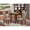 Kitchen Table Set 5 Piece - Modern Dinette Set with 4 Parsons Chairs & Drop Leaf Table - Hardwood Dining Furniture - 2 of 4