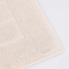 Cotton Solid Absorbent Thick Checkered Grid Washable Bath Mats, Set of 2 by Blue Nile Mills - 4 of 4