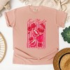 S.W.Smiley Fruit Market Pomegranate - Women's Garment Dyed Graphic T-Shirt - 2 of 4