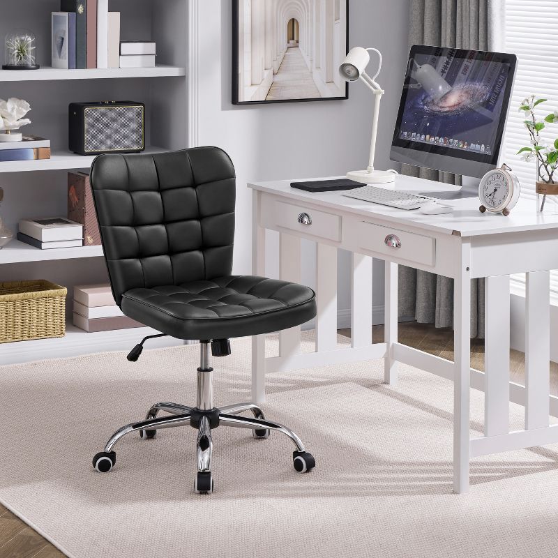 Yaheetech Modern Mid-back Office Chair Armless Desk Chair, 2 of 7