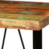 vidaXL Bar Table – Solid Reclaimed Wood, Industrial Edition, Sturdy Steel Legs, Handcrafted, Easy-Assembly – 23.6"x23.6"x42.1", Brown - 4 of 4