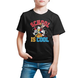 Boys' - Disney - School Is Cool Short Sleeve Graphic T-Shirt - 1 of 4