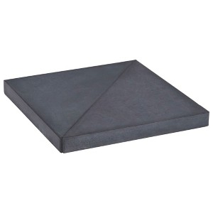 VidaXL Umbrella Weight Plate Black Granite Square 33.1 lb - 1 of 4
