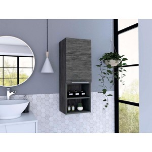 Depot E-Shop Medicine 32H" Single Door Cabinet, Two External Shelves, Two Interior Shelves - 1 of 4